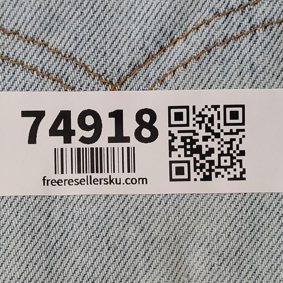 Vintage LEVIS Distressed Jeans 34x31 Baggy Light-Wash USA - Picture 8 of 16